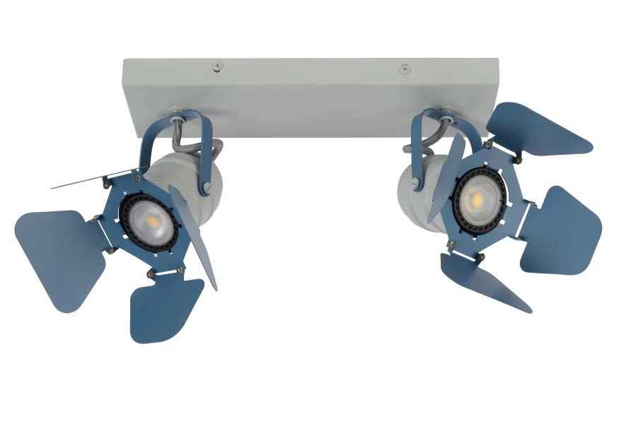 Lucide PICTO - Ceiling spotlight Children - 2xGU10 - Blue - off